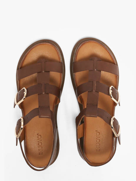 Sandales En Cuir Inuovo Marron accessoires 96046PRN vue secondaire 3