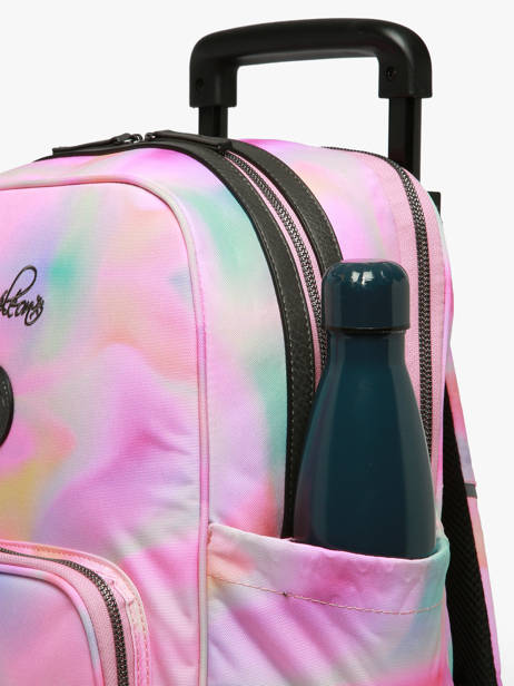 Sac A Dos à Roulettes 2 Compartiments Vintage Fantasy Cameleon Rose vintage fantasy SR40 vue secondaire 7