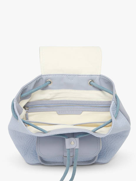 Sac à Dos Le Baroudeur Lavande Cuir Paul marius Bleu lavande BAROULAV vue secondaire 3
