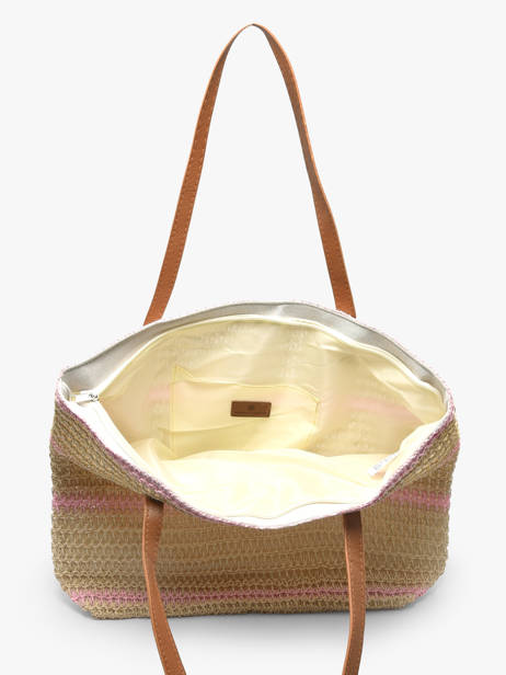 Shoulder Bag Plage Straw Gerard pasquier Pink plage P26031 other view 3