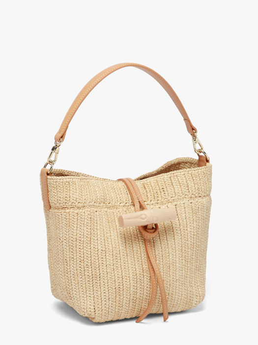 Longchamp Le roseau raphia Sacs porté travers Beige