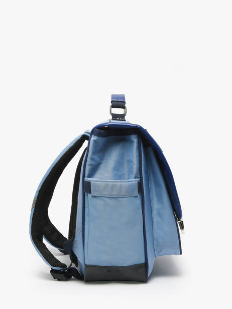 Cartable 2 Compartiments Caramel et cie Bleu fier GA vue secondaire 2