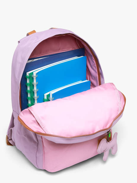 Sac à Dos 1 Compartiment Tann's Violet les fantaisies f 62195 vue secondaire 3
