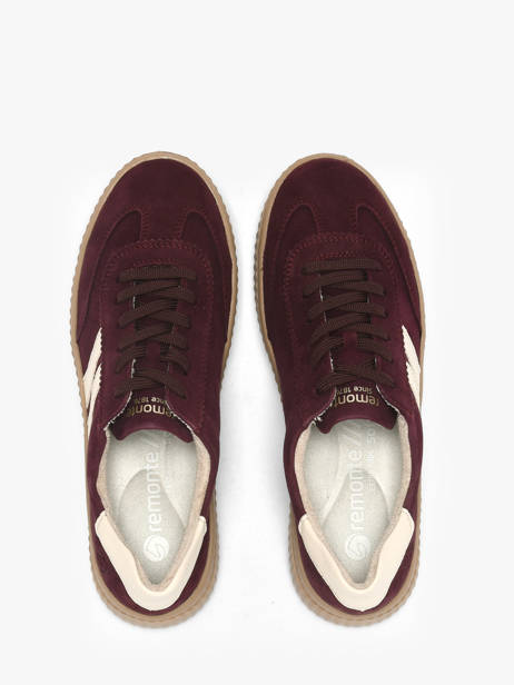 Sneakers En Cuir Remonte Rouge women 30 vue secondaire 3