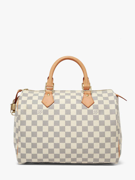 Sac à Main D'occasion Louis Vuitton Speedy 30 Damier Azur Louis vuitton Bleu second life DU1098