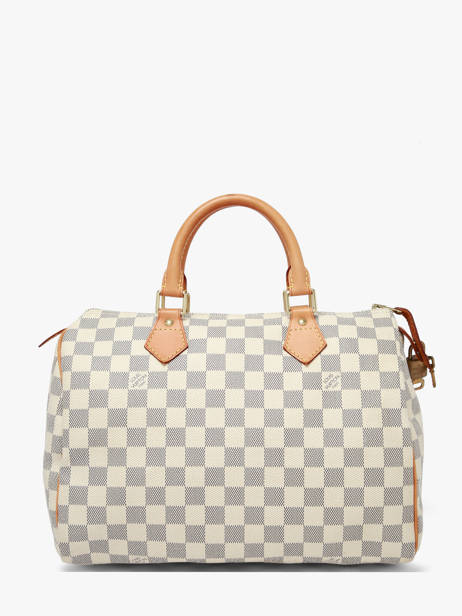 Sac à Main D'occasion Louis Vuitton Speedy 30 Damier Azur Louis vuitton Bleu second life DU1098 vue secondaire 6