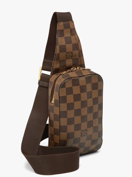 Sac Banane D'occasion Louis Vuitton Geronimos Damier Louis vuitton Marron second life CA1014 vue secondaire 2