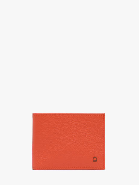 Porte-cartes Cuir Etrier Orange madras EMAD5021