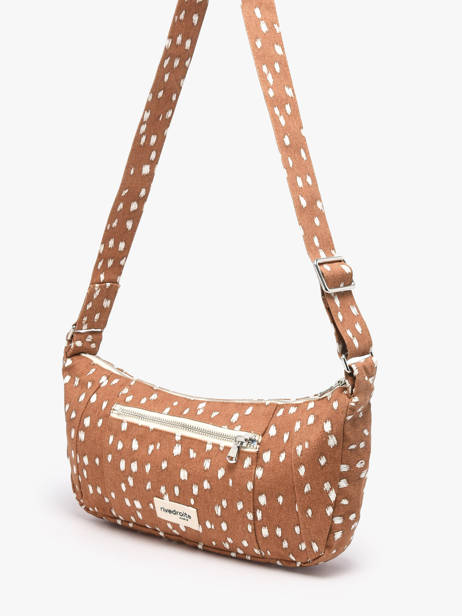 Le Sac Crossbody Mini Charlot Coton Recyclé Rivedroite Marron biche oh ma biche CHARXSBI vue secondaire 1
