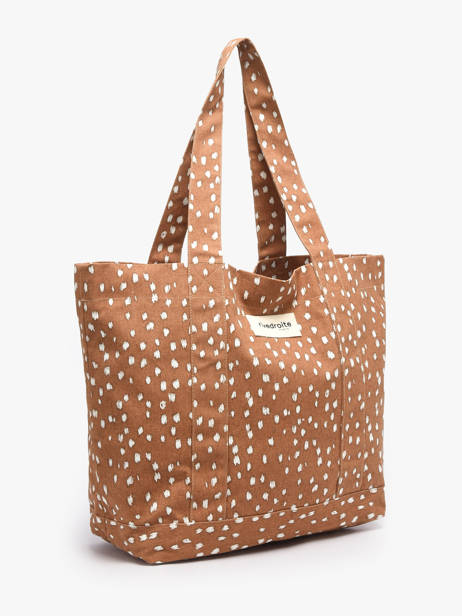 Le Sac Porté épaule A4 Mini Amelot Coton Recyclé Rivedroite Marron biche oh ma biche MAMEBICH vue secondaire 1