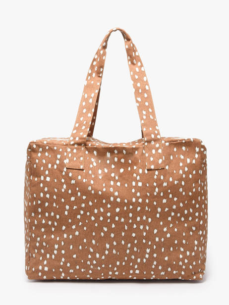 Le Sac Porté épaule A4 Célestins Coton Recyclé Rivedroite Marron biche oh ma biche CELEBICH vue secondaire 3