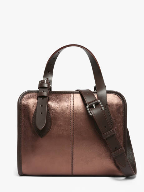 Sac Porté Main Vintage Cuir Paul marius Marron vintage S vue secondaire 3