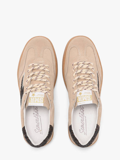 Sneakers En Cuir Semerdjian Rose women LEEE434 vue secondaire 3
