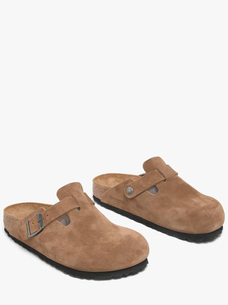 Mules En Cuir Birkenstock Marron unisex 1032795 vue secondaire 1