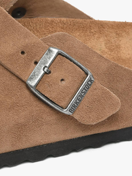 Mules En Cuir Birkenstock Marron unisex 1032795 vue secondaire 2