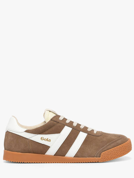 Sneakers En Cuir Gola Marron women CLB538FW