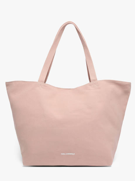 Sac Shopping Rsg Coton Karl lagerfeld Rose rsg A1W50006 vue secondaire 3