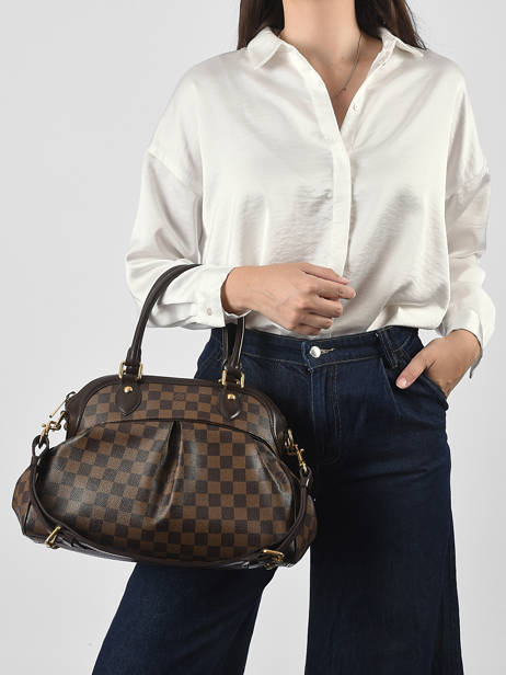 Sac à Main D'occasion Louis Vuitton Trevi Damier ébène Louis vuitton Marron second life MTFZPU43 vue secondaire 1