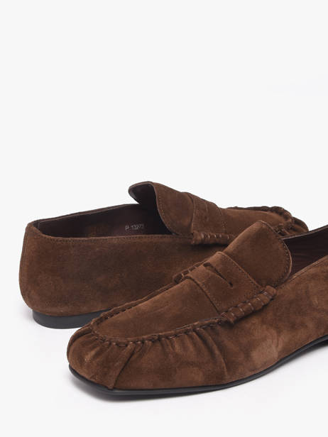 Mocassins En Cuir Alohas Marron women 10121401 vue secondaire 2