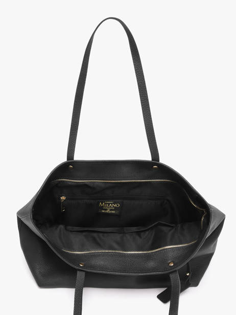 Cabas Caviar Cuir Milano Noir caviar CA19111O vue secondaire 2