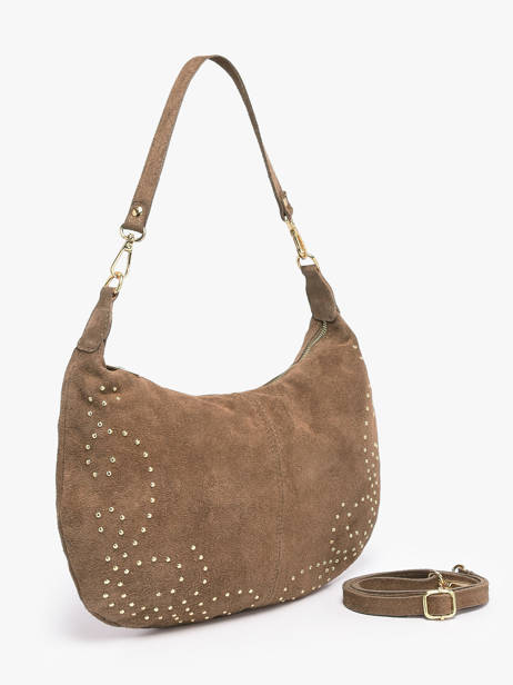 Sac Porté épaule Velvet Milano Beige velvet VE26061 vue secondaire 1