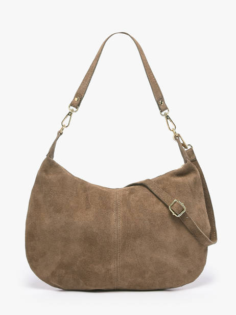 Sac Porté épaule Velvet Milano Beige velvet VE26061 vue secondaire 3