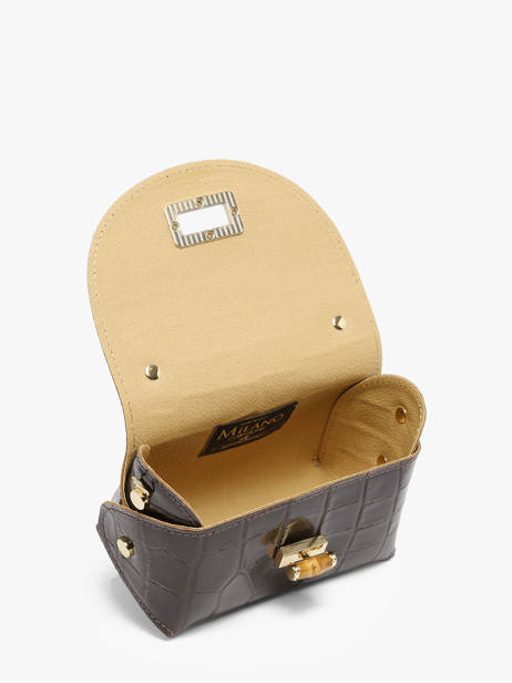 Mini-sac Cocco Balo Cuir Milano Marron cocco balo CB24117 vue secondaire 2