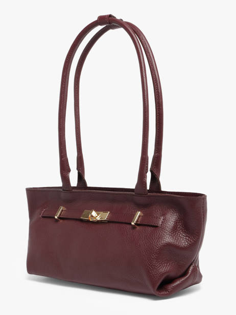 Baguette Caviar Cuir Milano Rouge caviar CA26067 vue secondaire 1