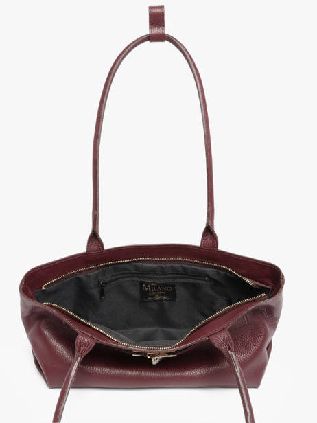 Baguette Caviar Cuir Milano Rouge caviar CA26067 vue secondaire 2