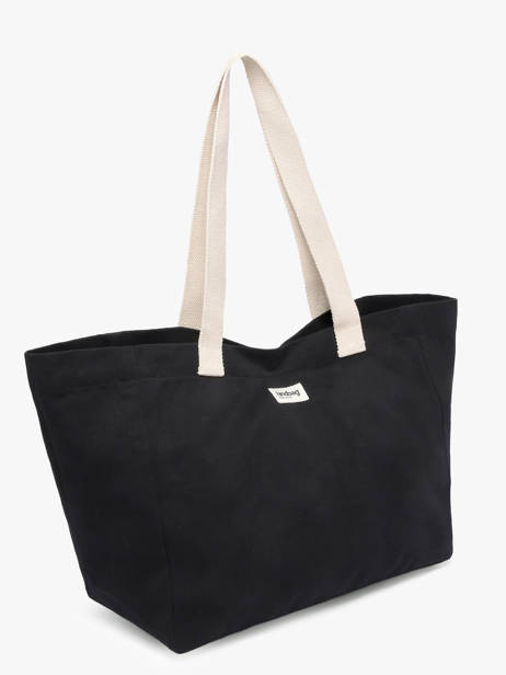Sac Porté épaule Best Seller Coton Hindbag Noir best seller CLAUDE vue secondaire 1
