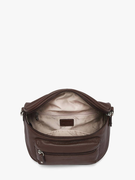 Sac Banane Cuir Hexagona Marron confort 466110 vue secondaire 2