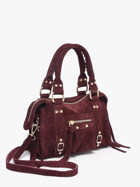 Sac Bandoulière Velvet Cuir Milano Rouge velvet VE24092O vue secondaire 1