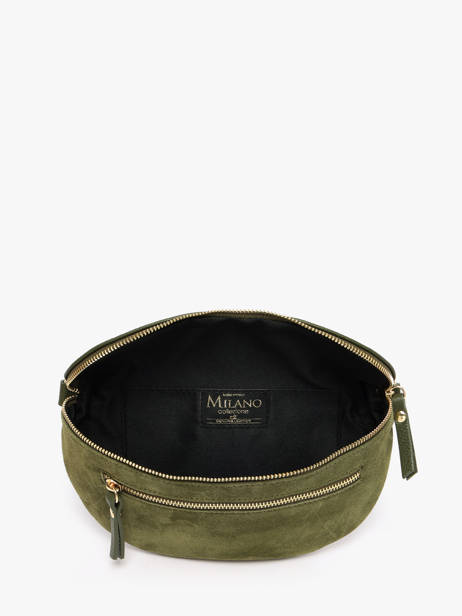 Sac Banane Cuir Milano Vert velvet caviar VC24111 vue secondaire 3