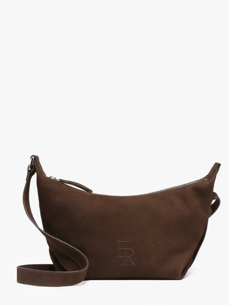 Sac Bandoulière Cavalier Nubuck Cuir Etrier Marron cavalier nubuck ECAN228M