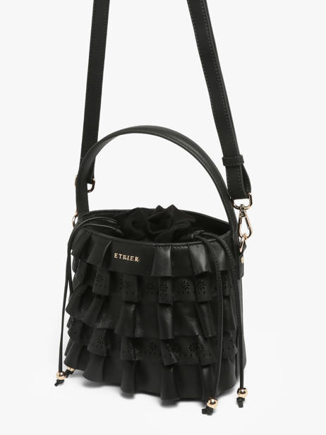 Sac Bandoulière Renaissance Cuir Etrier Noir renaissance EREN216S vue secondaire 3
