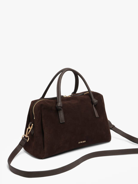 Sac Porté Main Sienne Cuir Etrier Marron sienne ESIN220M vue secondaire 3