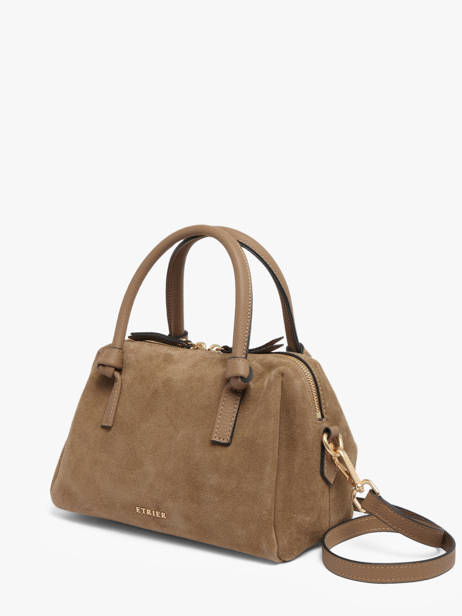 Sac Porté Main Sienne Cuir Etrier Marron sienne ESIN220S vue secondaire 3