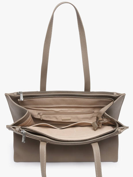 Sac Porté épaule Saffiano Polyester David jones Gris saffiano 4N vue secondaire 2