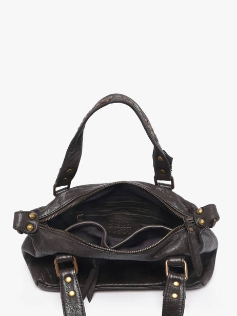 Sac Bandoulière Brooklyn Cuir Basilic pepper Marron brooklyn BBRO03 vue secondaire 3