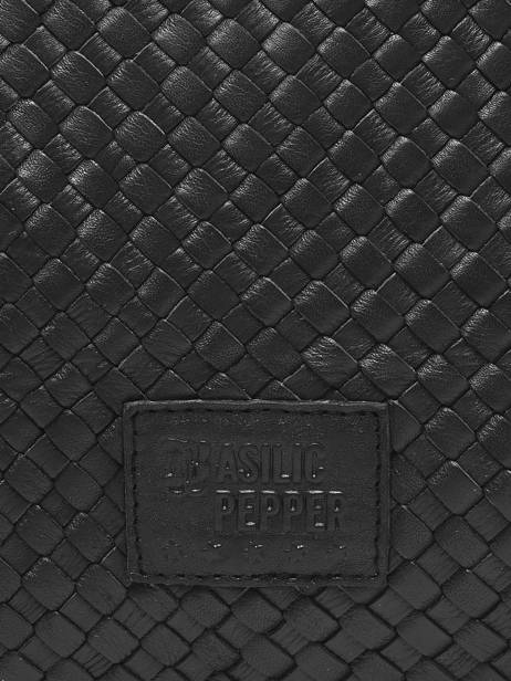 Sac Porté épaule A4 Lisbonne Cuir Basilic pepper Noir lisbonne BLIS02 vue secondaire 2