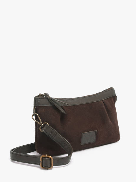 Sac Bandoulière Vienne Cuir Basilic pepper Marron vienne BVIE01 vue secondaire 1