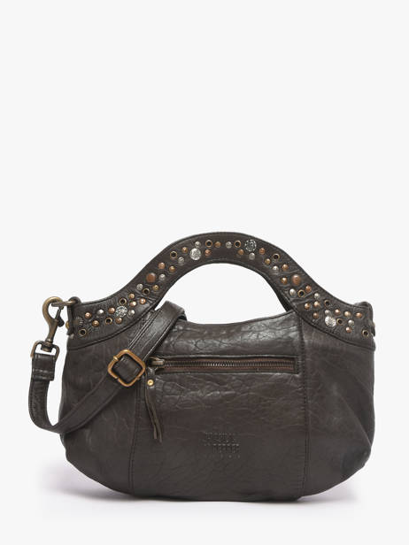 Sac Bandoulière Brooklyn Cuir Basilic pepper Marron brooklyn BBRO02