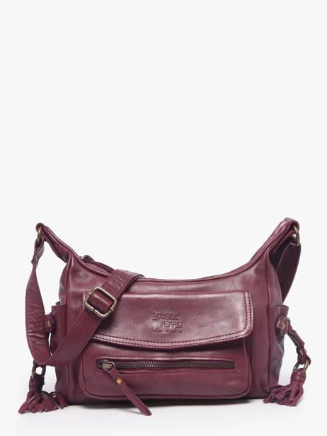 Sac Bandoulière Cow Cuir Basilic pepper Rouge cow BCOW91