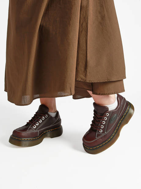 Sneakers Plateforme En Cuir Dr martens Marron accessoires 41129200 vue secondaire 1