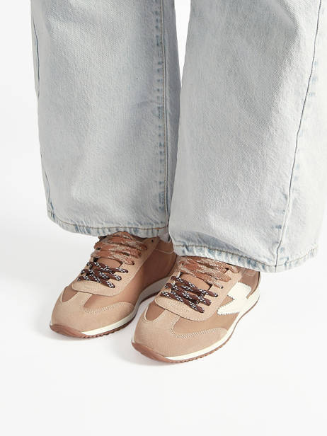 Sneakers June En Cuir Semerdjian Marron accessoires JUNEE274 vue secondaire 1