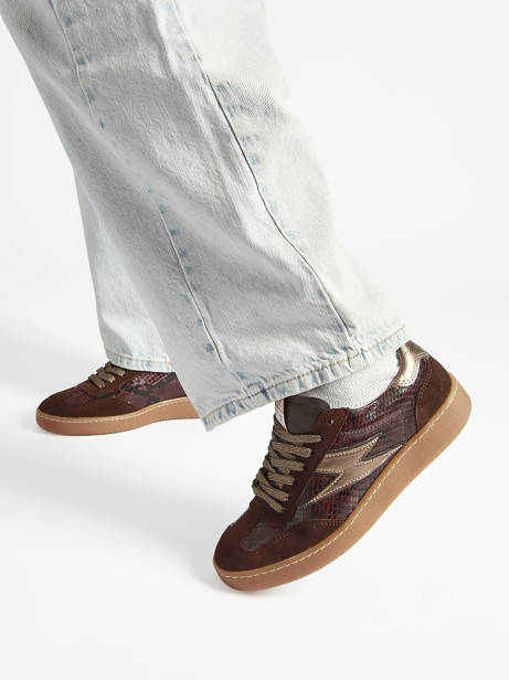 Sneakers Lee En Cuir Semerdjian Vert accessoires LEEE445 vue secondaire 1