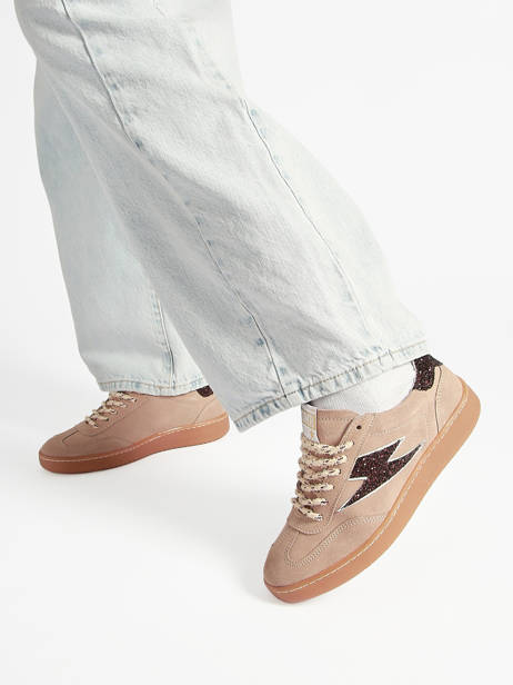 Sneakers Lee En Cuir Semerdjian Rose accessoires LEEE434 vue secondaire 1