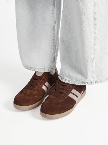 Sneakers En Cuir Gabor Rouge accessoires 5 vue secondaire 1