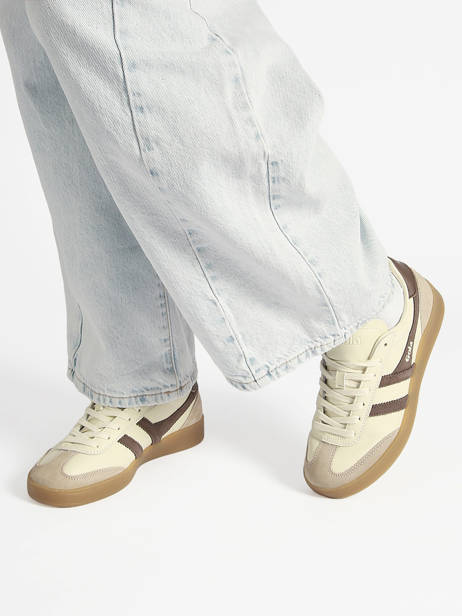 Sneakers Viper En Cuir Gola Or accessoires CLB744HC vue secondaire 1