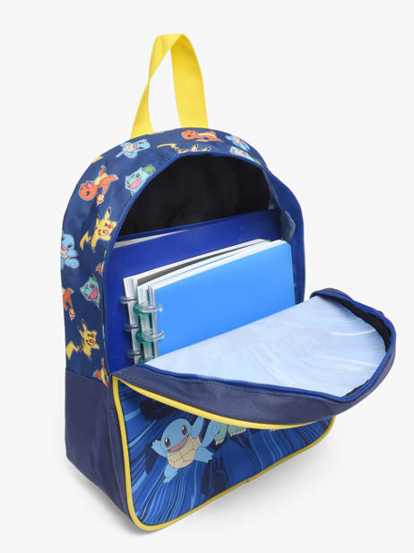 Sac à Dos 1 Compartiment Pokemon Bleu pokemon & friends 26FK201S vue secondaire 3